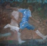 Chelsea v. Manchester Oct.'07 by malize, Painting, Oil on panel