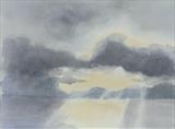 Dawn over Loch Ewe by malize mcbride, Painting, Watercolour on Paper