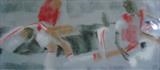 Liverpool v.Arsenal April 08 by malize mcbride, Drawing, Pastel on Paper